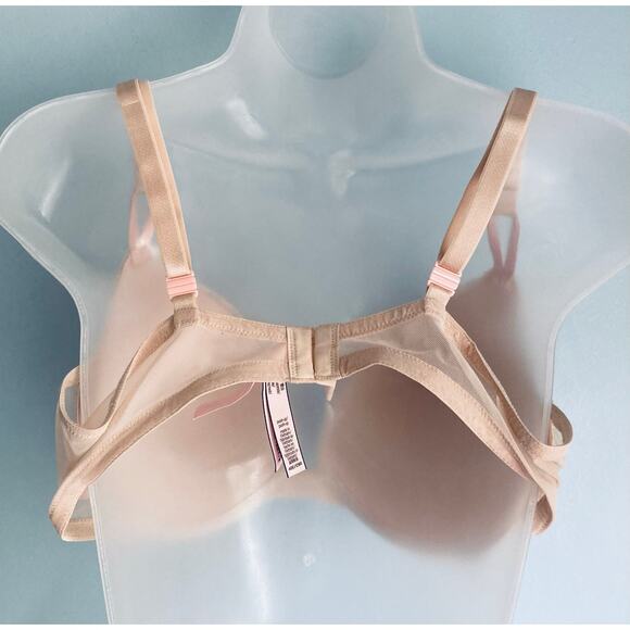 Victoria's Secret Push Up Bra 40C Beige Lace NWOT - Picture 4 of 9